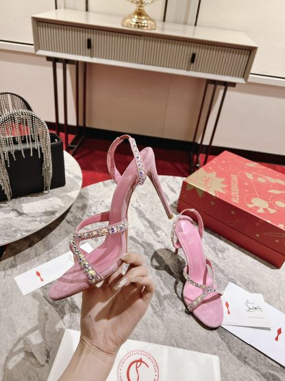 Christian Louboutin Emilie strass open-toe high heels - Image 3