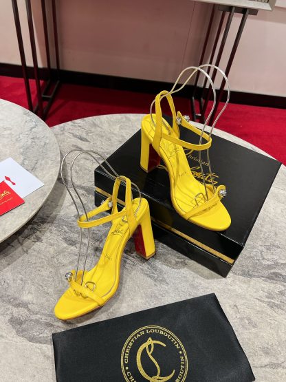 Christian Louboutin chunky heel sandals high heels - Image 3