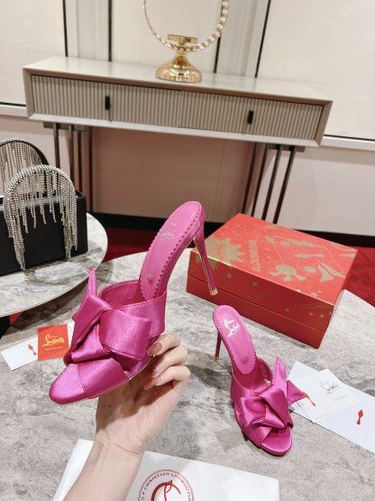 ChristianLouboutin Retro Butterfly Flower Sandals High Heels - Image 3