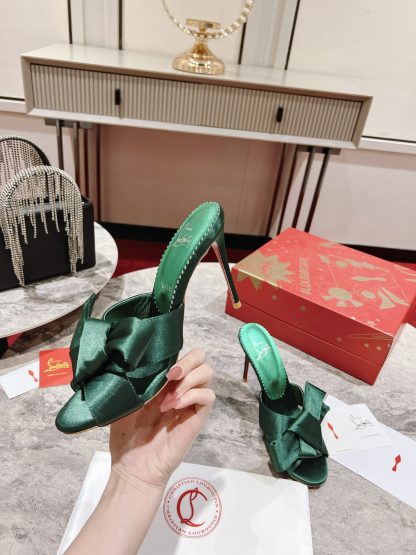 Christian Louboutin Butterfly Flower Retro High-Heeled Sandals - Image 3