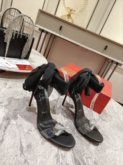 ChristianLouboutin Butterfly Diamond Buckle High Heels - Image 3