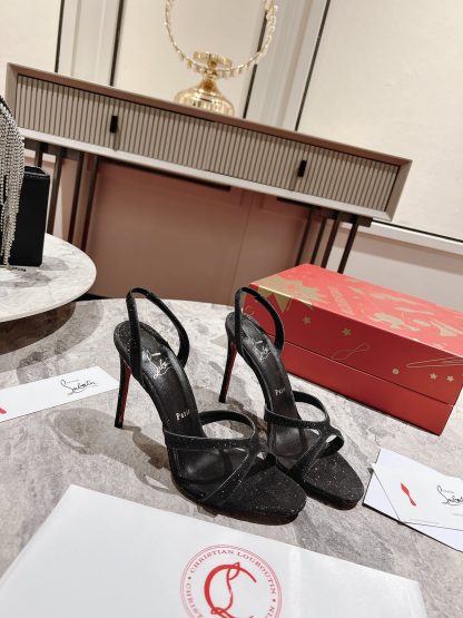 ChristianLouboutin cross strap sandals high heels - Image 3
