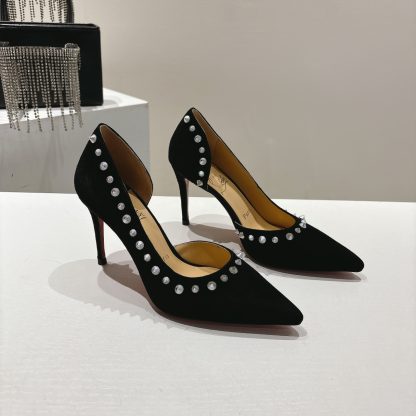 Christian Louboutin classic ANGALINA red sole high heels - Image 3