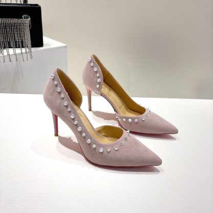Christian Louboutin classic ANGALINA red sole high heels - Image 3