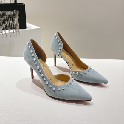 Christian Louboutin classic ANGALINA red sole high heels - Image 3