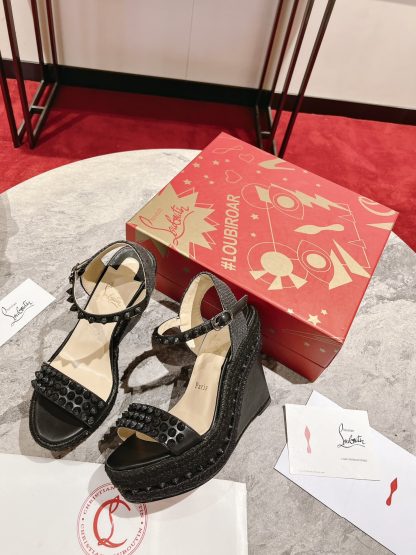 ChristianLouboutin wedge sandals - Image 3