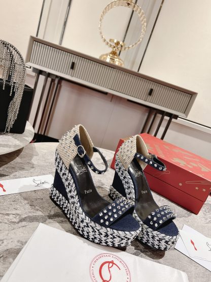 ChristianLouboutin wedge sandals