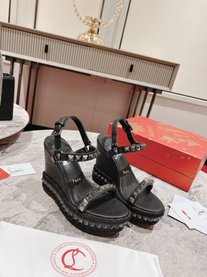 ChristianLouboutin wedge sandals