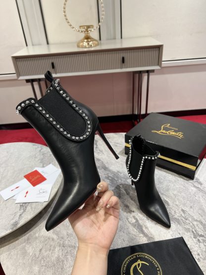 ChristianLouboutin Temperament Pointed Toe Ankle Boots - Image 2