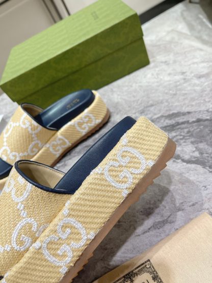 Gucci Women's GG Platform Slide Sandals - Image 4