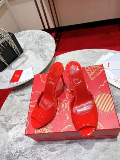 Christian Louboutin Elegant Peep-Toe High Heels - Image 3