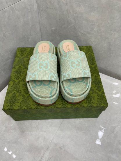 Gucci Women's Large GG Platform Slides - Image 4
