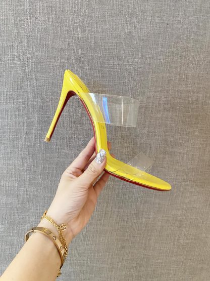 Christian Louboutin Transparent Strappy High Heels - Image 2