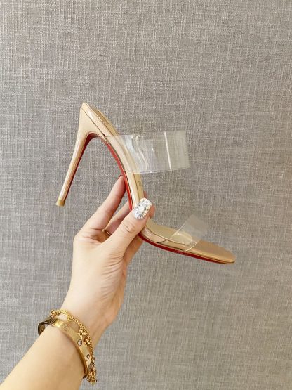Christian Louboutin transparent strap high-heeled sandals - Image 3