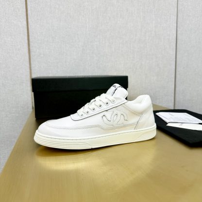 Chanel White Classic Design Casual Sneakers - Image 3