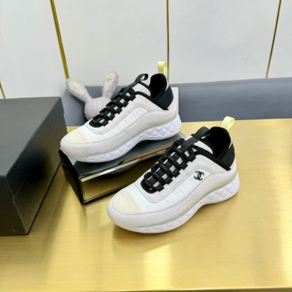 Chanel classic beige and black mix and match fashion casual dad shoes for men and women - Image 3