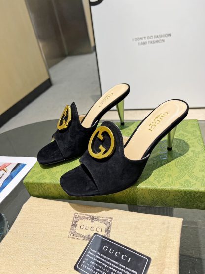 Gucci's classic high-heeled slippers are a must-have for summer