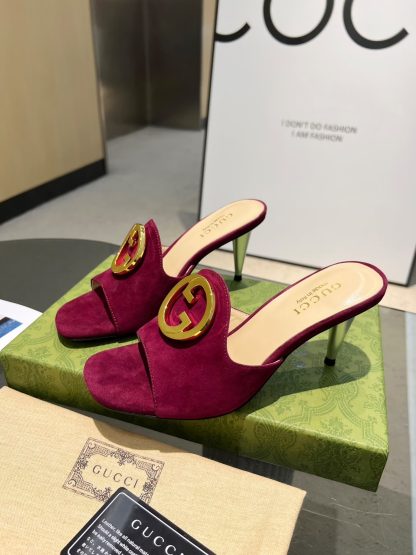 Gucci's classic high-heeled slippers are a must-have for summer
