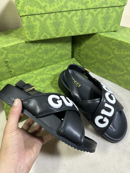 Gucci cross-over slide sandals - Image 4