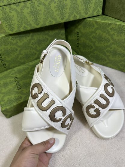 Gucci cross-over slide sandals - Image 4
