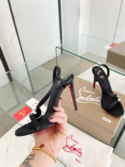 ChristianLouboutin diamond sandals high heels - Image 4