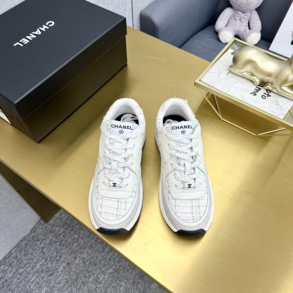 Chanel beige mix classic fashion casual sneakers - Image 2