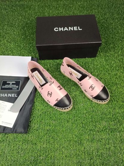 Chanel early spring sunshine light pink black new fisherman shoes - Image 2