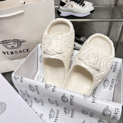 VERSACE classic white sandals - Image 3