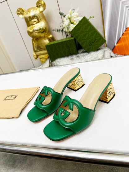 Gucci mid-heel slippers - Image 4