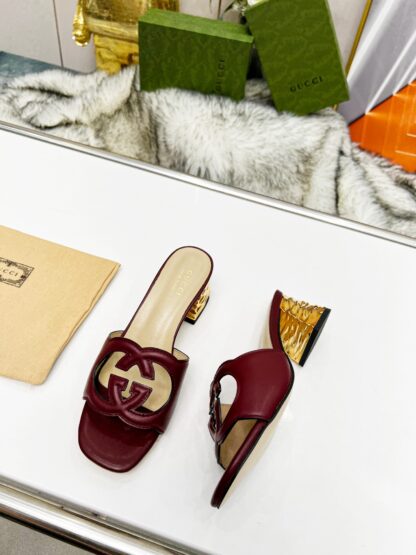 Gucci mid-heel slippers - Image 4