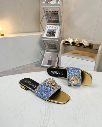 VERSACE flat slide sandals - Image 3