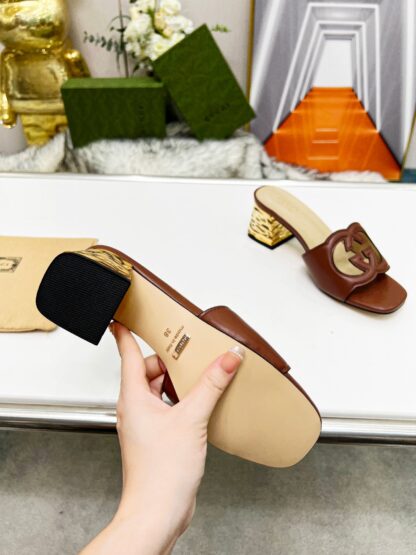 Gucci mid-heel slippers - Image 4