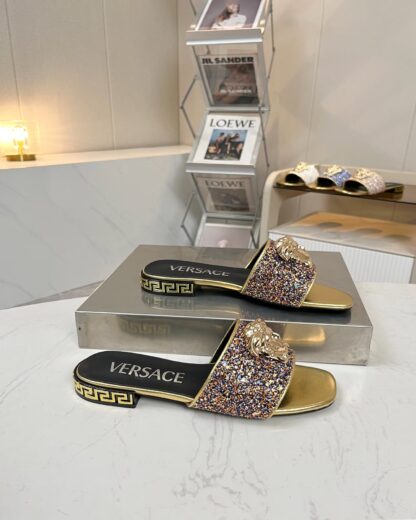 VERSACE flat slide sandals - Image 4