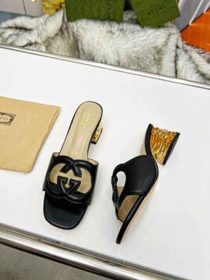 Gucci mid-heel slippers - Image 4
