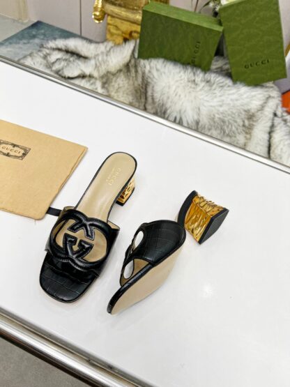 Gucci mid-heel slippers - Image 4