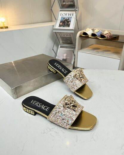 VERSACE flat slide sandals - Image 3