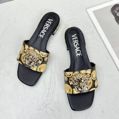 VERSACE flat slide sandals - Image 3