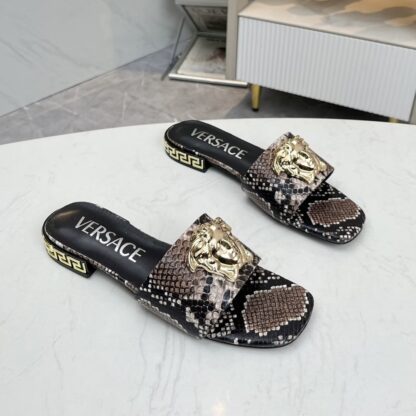 VERSACE flat slide sandals - Image 3