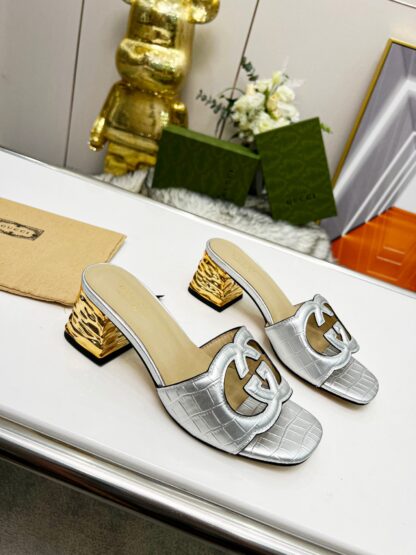 Gucci mid-heel slippers - Image 4