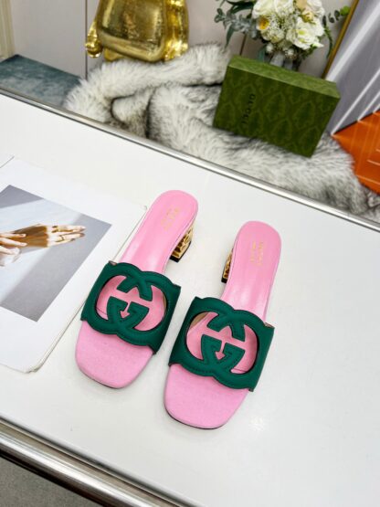 Gucci mid-heel slippers