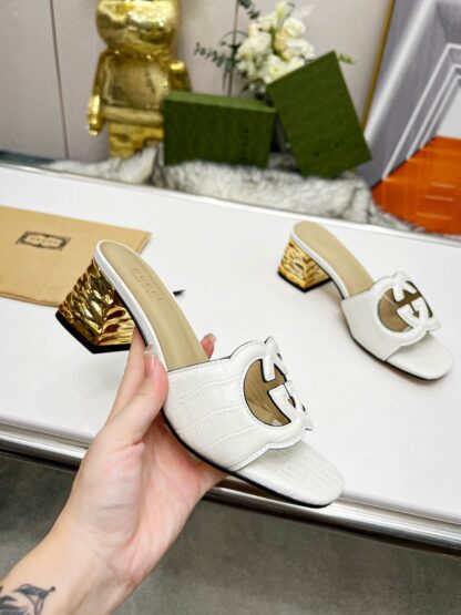 Gucci mid-heel slippers - Image 4