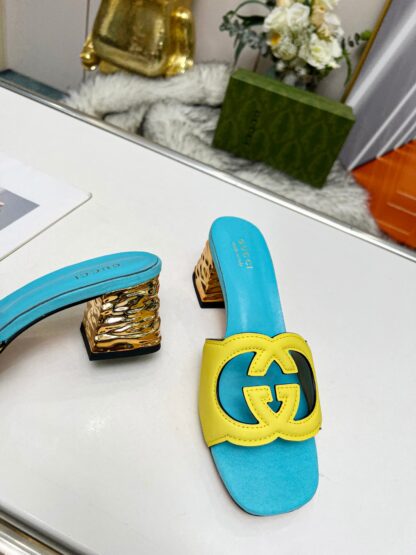 Gucci mid-heel slippers - Image 4