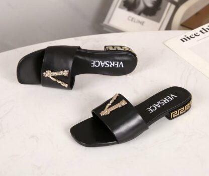 VERSACE flat slide sandals - Image 3