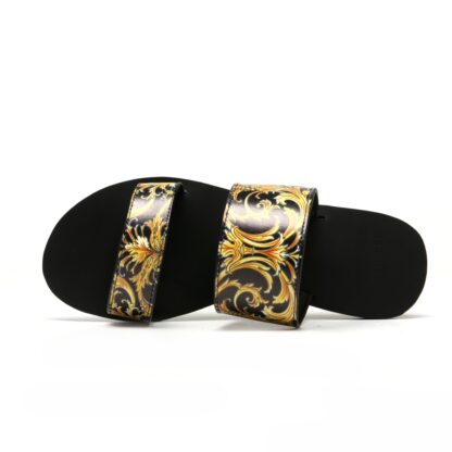 VERSACE flat printed sandals - Image 3