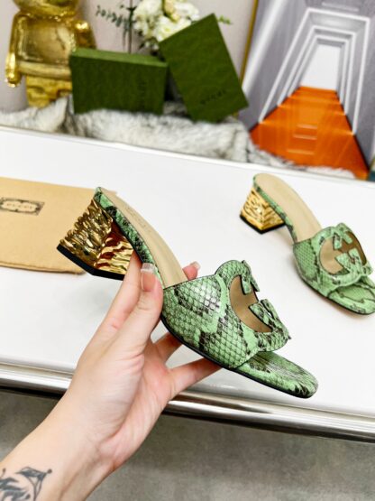 Gucci mid-heel slippers - Image 4