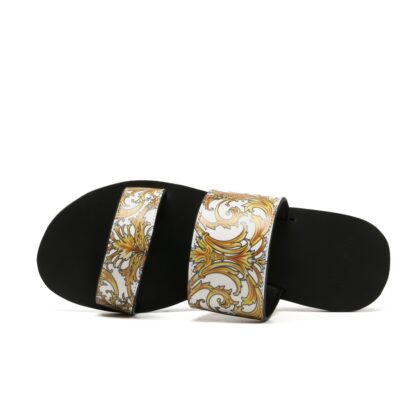 VERSACE flat printed sandals - Image 3