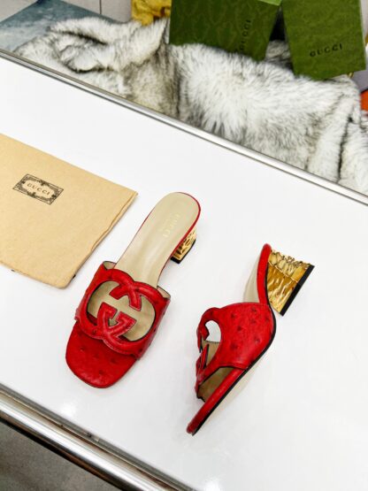 Gucci mid-heel slippers - Image 4