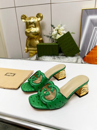 Gucci mid-heel slippers - Image 4