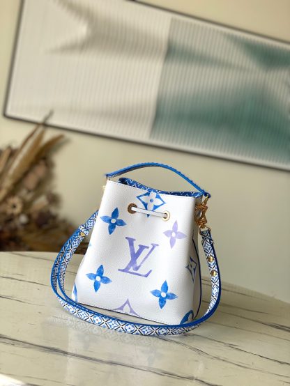 Louis Vuitton M22986 Blue NeoNoé Bucket Bag - Image 4