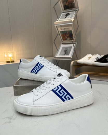 VERSACE new versatile canvas jacquard pattern casual men's shoes - Image 3